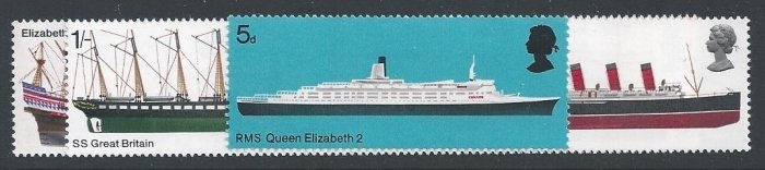 GB 1969 Ships. SG 778-783