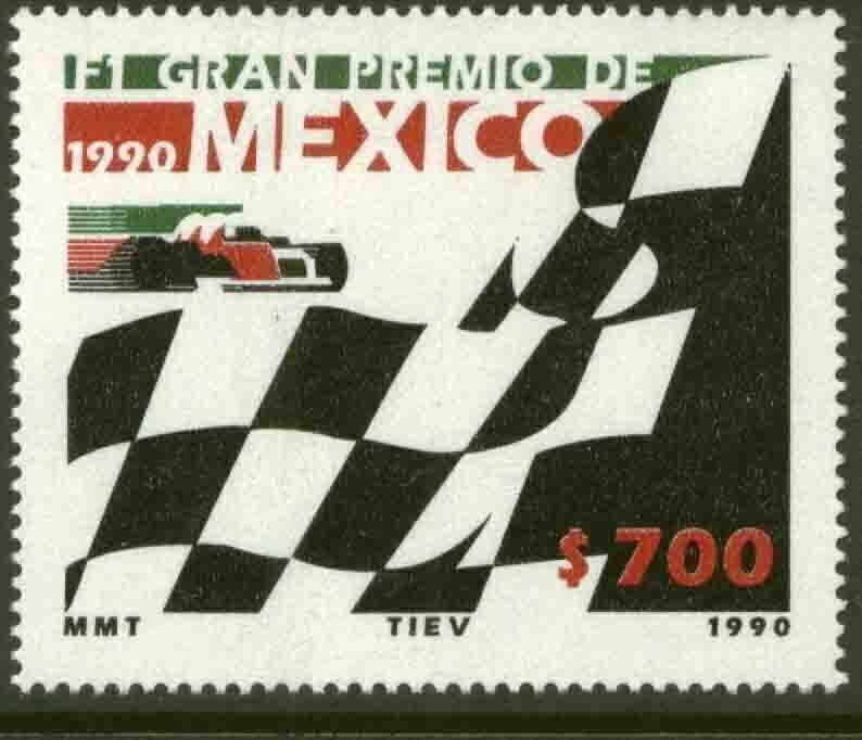 MEXICO 1652, Formula 1 Grand Prix of 1990. F-VF MINT, NH. VF.