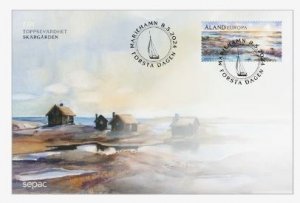 Aland islalnds Åland Finland 2024 SEPAC Beautiful Aland stamp FDC