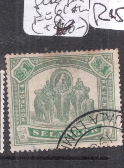 Malaya Selangor Elephant SG 61 Thin FU (10dme)