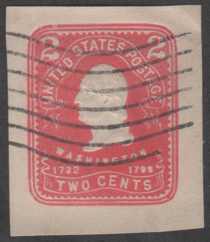 SC#U386 2¢ Washington Cut Square (1903) Used