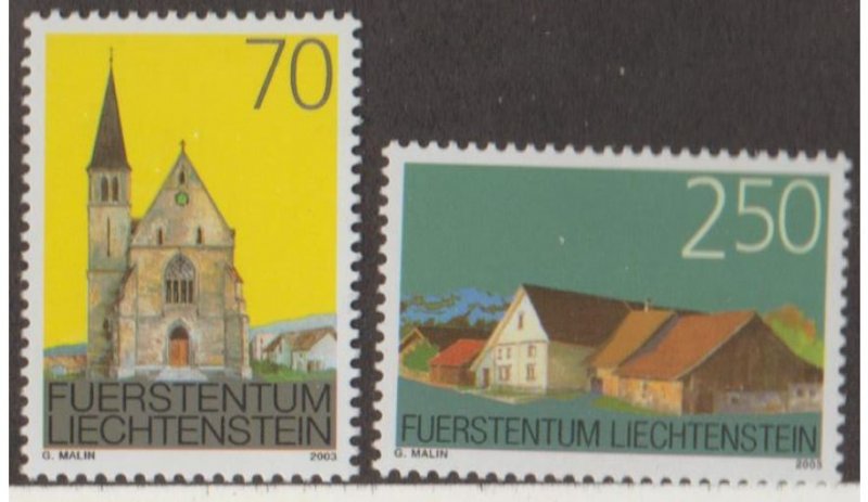 Liechtenstein Scott #1251-1252 Stamps - Mint NH Set