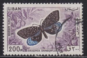 Lebanon C434 Erasmia Sanguiflua 1965