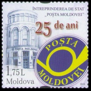 2018 Moldova 1062 25 years of post of Moldova