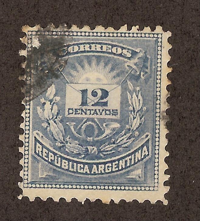 ARGENTINA SC# 54a FINE U 1885
