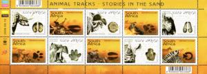 South Africa - 2006 Animal Tracks Sheet MNH** SG 1600a