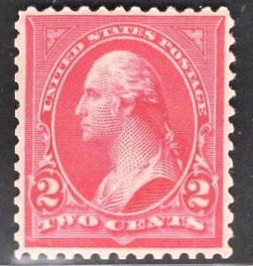 US Stamp#279B 2c Red Washington Type IV MINT NH OG SCV $ $25.00 