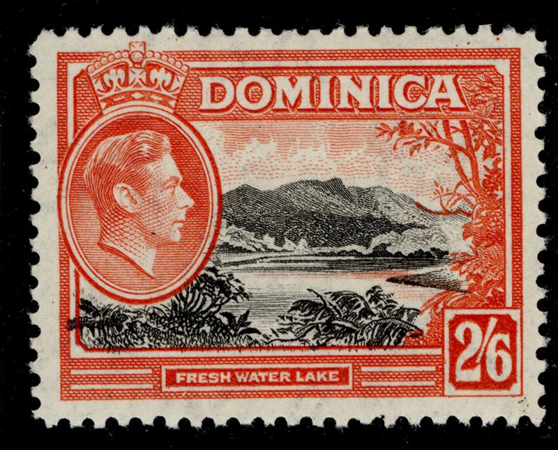 DOMINICA GVI SG107, 2s 6d black & vermilion, M MINT. Cat £23.