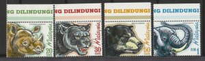 1999 Protected Mammals of Malaysia Set of 4V SG#731-734 MNH