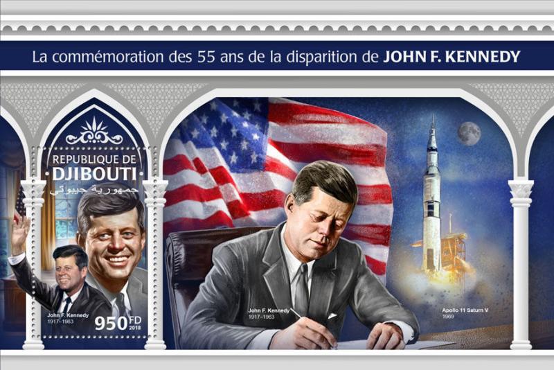 Z08 DJB18306b Djibouti 2018 John F. Kennedy MNH ** Postfrisch