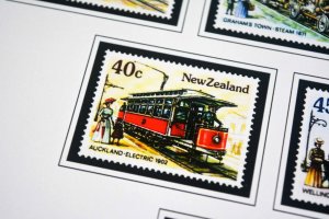 COLOR PRINTED NEW ZEALAND 1967-1989 STAMP ALBUM PAGES (93 illustrated pages)