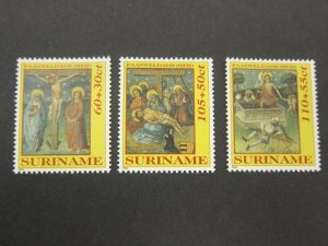 Suriname 1992 Sc B389-91 Christmas Religion set MNH