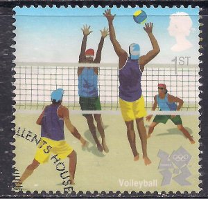 GB 2011 QE2 1st Olympic & Paralympics Volleyball Ex Fdc SG 3197 ( 329 )