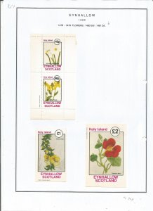 EYNHALLOW -1982 - Flowers - Sheets - Mint Light Hinged - Private Issue