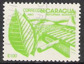 Nicaragua #1298 Tobacco CTO NH