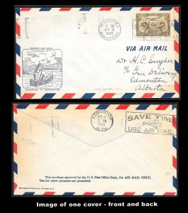 CANADA First Flight Covers (34) all early mostly Postmaster signed