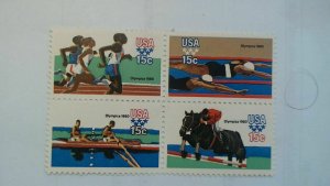 Scott #1791-94 Olympics 1980. Block of 4. MH