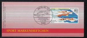 Germany Berlin Scott # 9NB232 (6), mint nh, booklet for the sports 1986