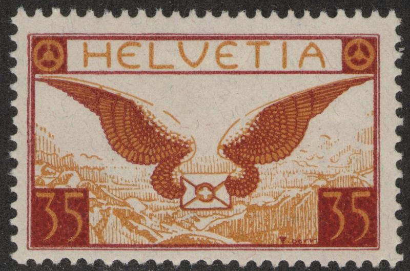 SWITZERLAND MH Scott # C13a (1 Stamp) -2