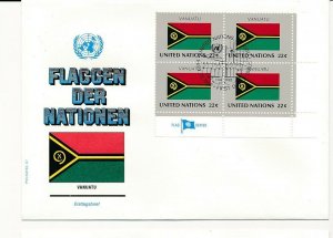 D112824 Flag Series Vanuatu FDC United Nations New York Bureau