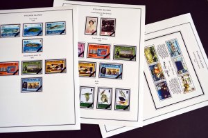 COLOR PRINTED PITCAIRN ISLANDS 1940-2010 STAMP ALBUM PAGES (118 illustr. pages)