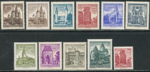 AUSTRIA Sc#620,622-628,630,630C 1957-61 Historic Buildings Part Set OG Mint NH