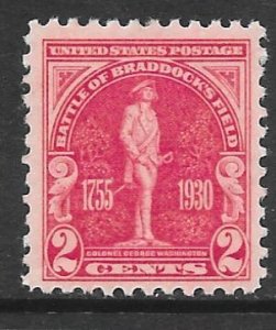 USA 688: 2c Col. George Washington, MH, F-VF