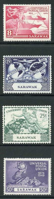 Sarawak SG167/70 1949 UPU Set of 4 Fresh M/Mint