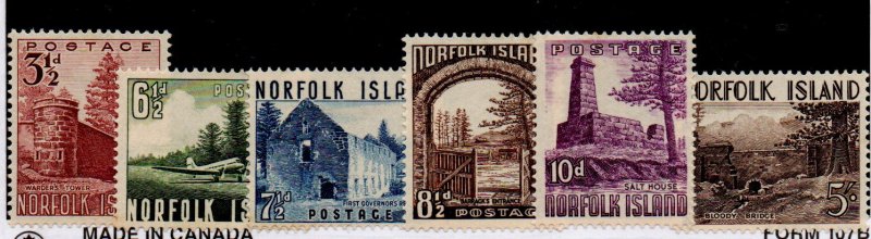 Norfolk Is. 13-18 Set Mint Hinged