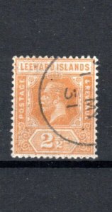 Leeward Islands 1923 2 1/2d orange-yellow SG 66 FU CDS 