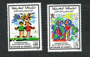 1994 - Morocco - Maroc- National Congress on Children's Rights- Art- Children 