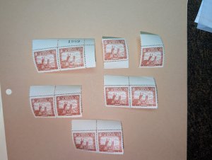 Bolivia # 252 X10 mnh with plate number and selvage
