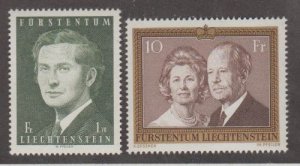 Liechtenstein Scott #556-557 Stamps - Mint NH Set