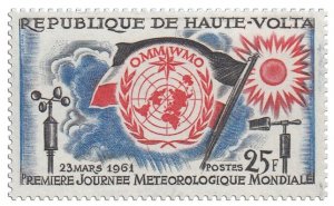 UPPER VOLTA - 1961 - World Meteorological Day - Perf 1v - Mint Never Hinged