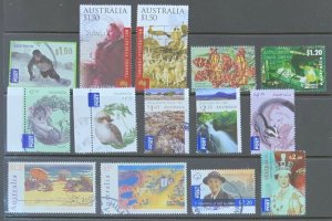 AUSTRALIA…MODERN USED LOT OF HIGHER VALUES IN FINE CONDITION…CAT £50+