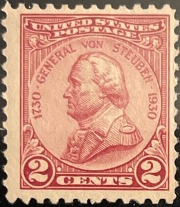 Scott #689 1930 2¢ General von Steuben unused hinged