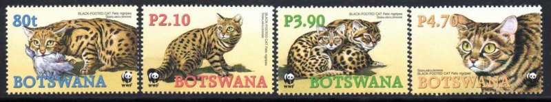 Botswana - 2005 WWF Black-footed Cat Set MNH**SG 1040-1043