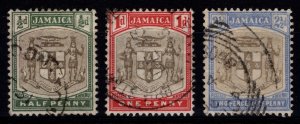 Jamaica 1903-04 Edward VII Def., Wmk Crown CA, Set to 2½d [Used]