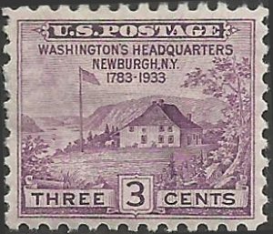 # 727 Mint Hinged Violet Peace Issue Newburgh