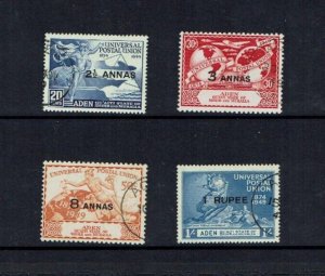 Aden, Hadhramaut, State: 1949, 75th Anniversary of the UPU, Fine used set.