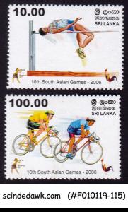 SRI LANKA - 2006 10th SOUTH ASIAN GAMES 2V - MINT NH