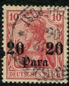 German Offices Turkey SC# 32 para on 10pf  used