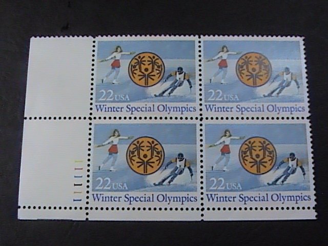 US # 2142-MINT/NEVER HINGED--LL--PLATE # BLOCK OF 4--SPECIAL OLYMPICS--1985