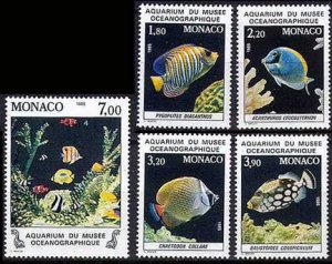 Scott #1481-5 National Aquarium MNH