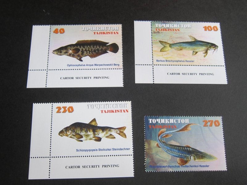 Tajikistan 2000 Sc 155-58 fish MNH