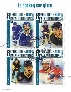 VARIOUS COUNTRIES - Sport, ice hockey /minisheets (10 scans)