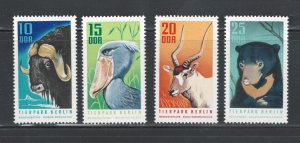 German Democratic Republic 1970 Berlin Zoo Scott # 1243 - 1246 MNH