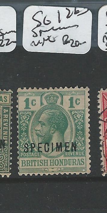 BRITISH HONDURAS (P1203B) KGV 1C SG 126S SPECIMEN , MNG