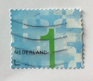 Netherlands 2014 Scott 1459 used - 1, Numeral, Business Stamp