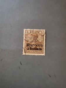 Stamps German Offices in Morocco Scott #7 used